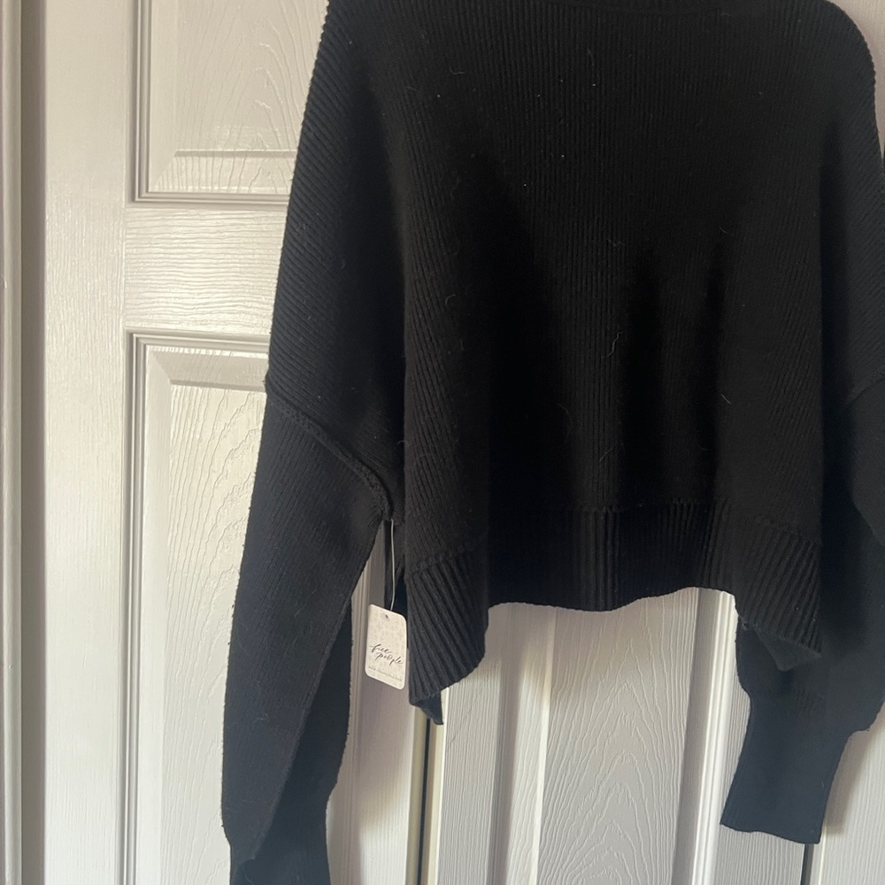 Free People Black Crew Neck Sweater - Picture 12 of 13